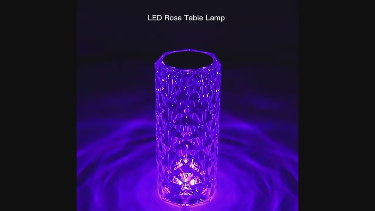 Crystal RGB Diamond Touch Lamp with Remote